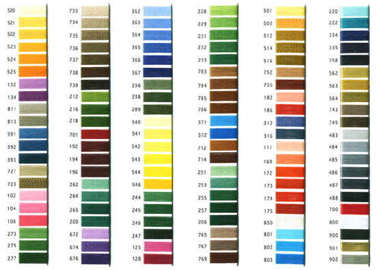 Thread Sample Colors PDF